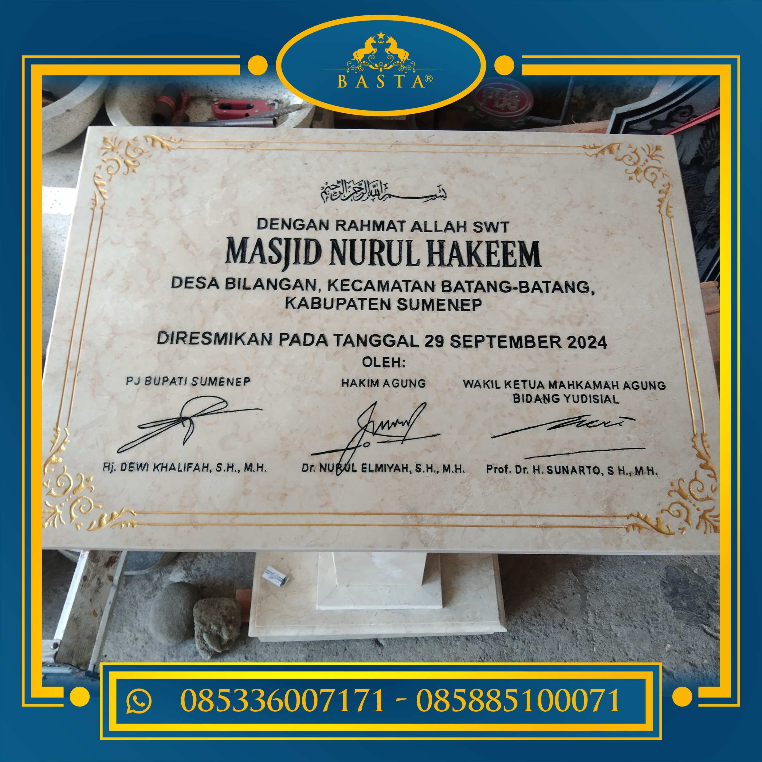 Model Prasasti Marmer